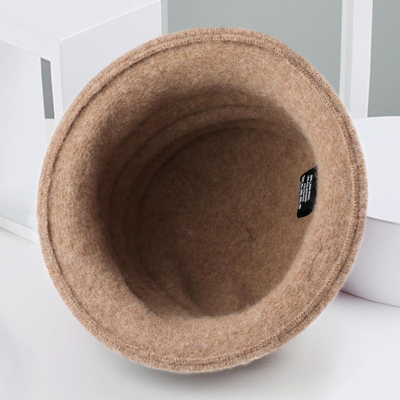 Sumolux Women Beret Hat French Vintage Floral Wool Dress Cloche Classic Winter Hat 1920s - Image 5